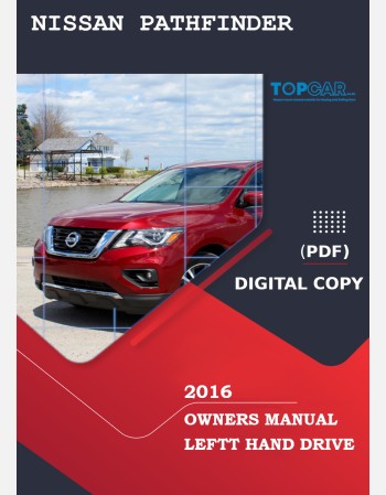 nissan pathfinder 2016 owners manual in english
